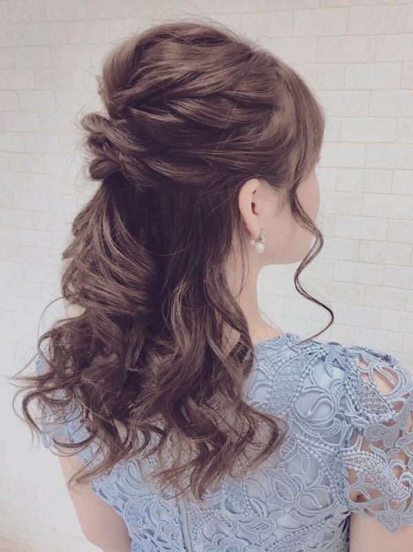 結婚式オススメ☆ハーフアップアレンジ[新浦安ヘアセット専門]